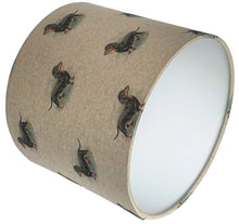 Load image into Gallery viewer, Beige sausage dog lampshade made of linen material, perfect for adding a classic touch to any room.